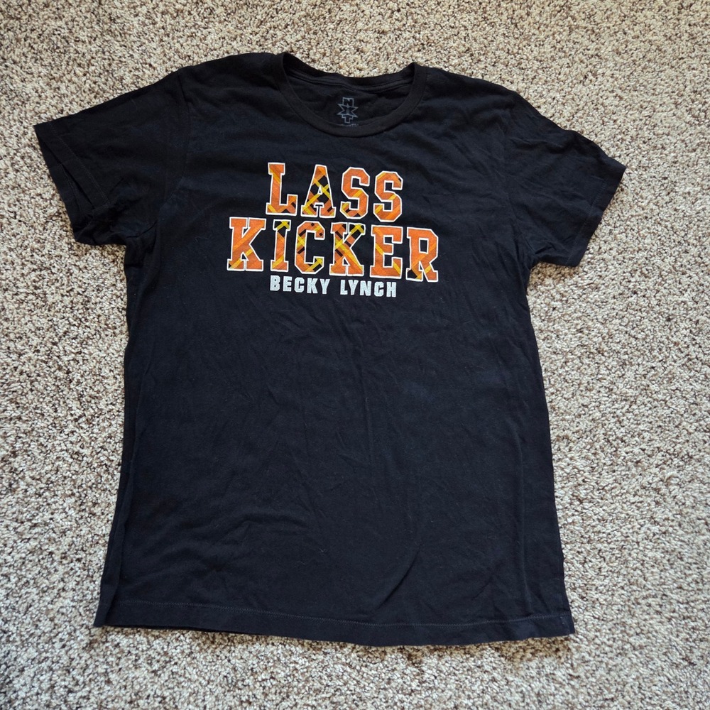 WWE NXT Becky Lynch Lass Kicker T Shirt Womens 2XL Black Maiden Ireland Graphic